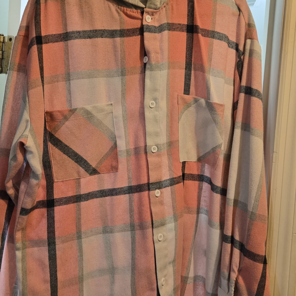 Men's Pink Plaid Jacket